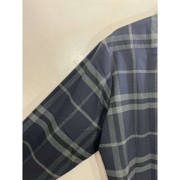 Mizzen Main Proctor Button Up Shirt Windowpane Work Business Office Dad Casual - Picture 11 of 14